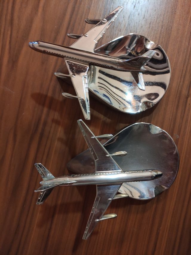 cenicero avión iberia vintage años 80