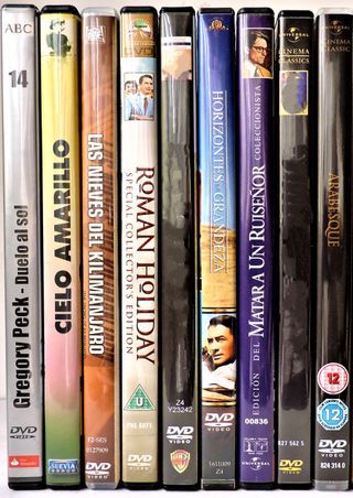 GREGORY PECK Lote de 7 películas clásicas en DVD