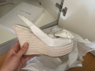 Alpargata de cuña de novia