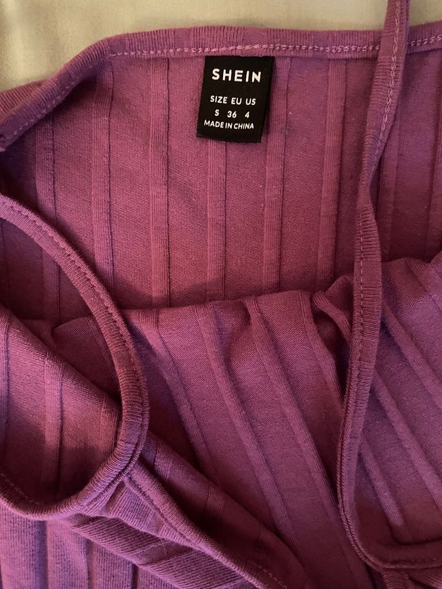 Vestido Lila talla S ajustado en perfecto estado 