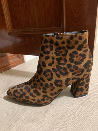 Botas botines leopardo 