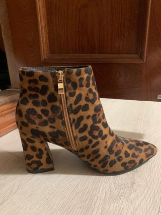 Botas botines leopardo 