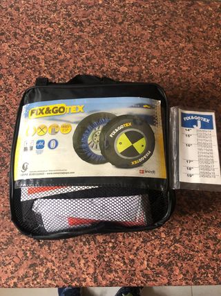 Cadenas de nieve de material textil para coche