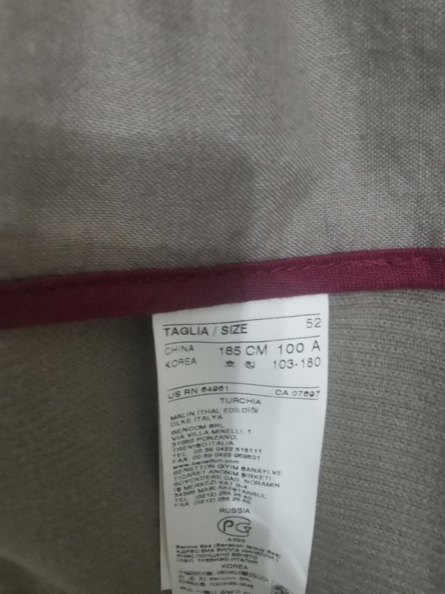 Giacca di velluto a costine Benetton