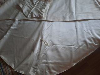 Vestido de novia palabra de honor, dos piezas