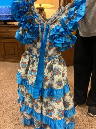Traje flamenca niña talla 7-8 años