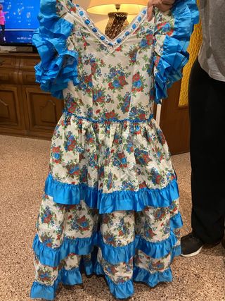 Traje flamenca niña talla 7-8 años