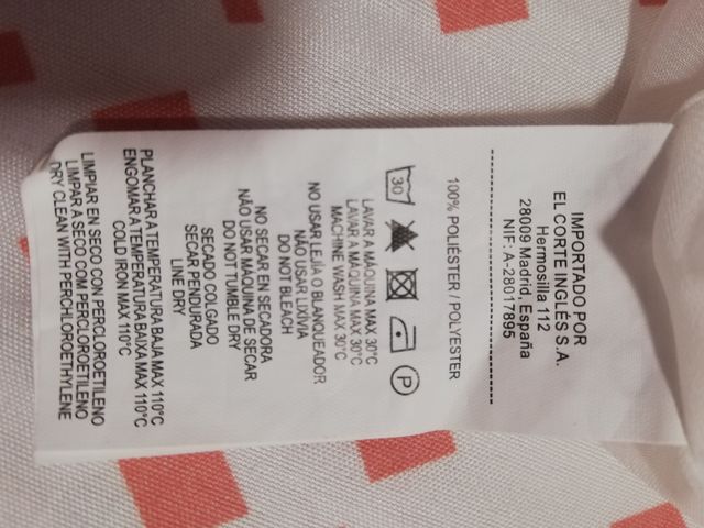 CAMISA SIN MANGAS TALLA 50 