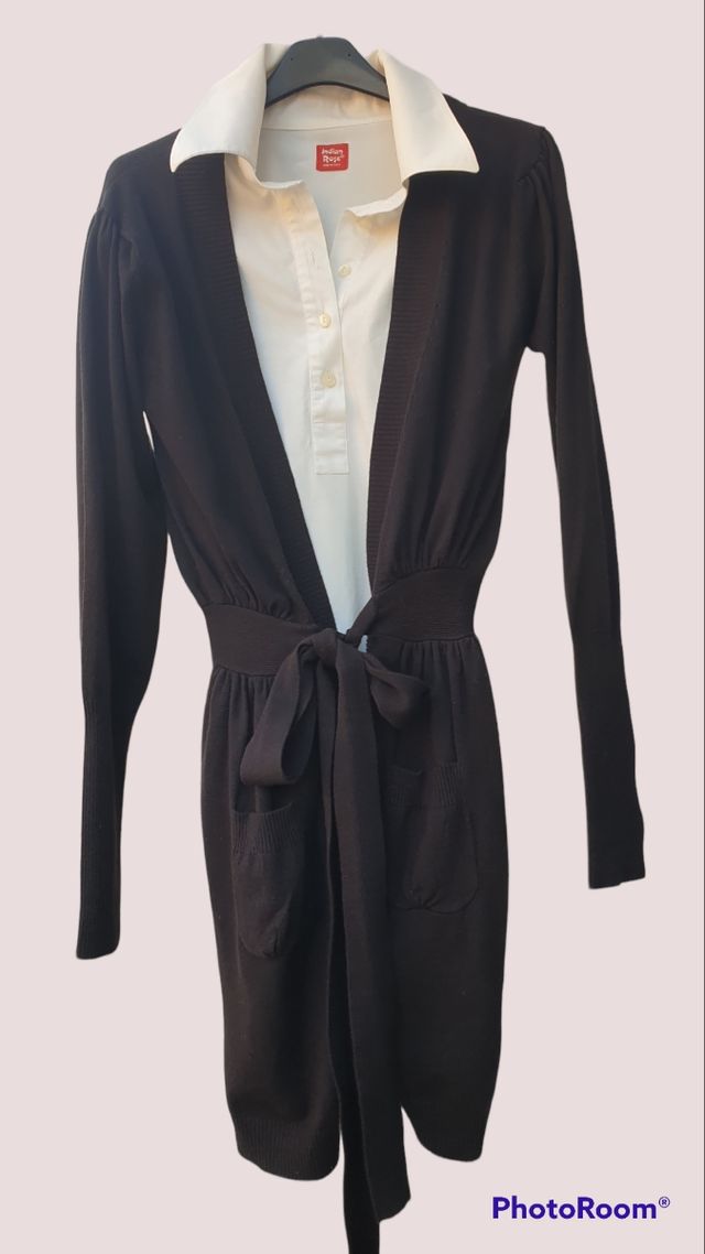 cardigan lungo cotone M