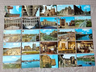 LOTAZO 352 postales variadas, ciudades y religioso