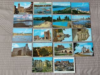 LOTAZO 352 postales variadas, ciudades y religioso