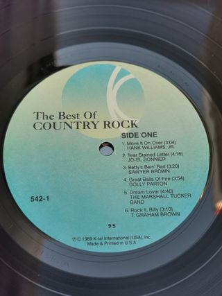 Vinilo lp The Best of Country Rock 1989