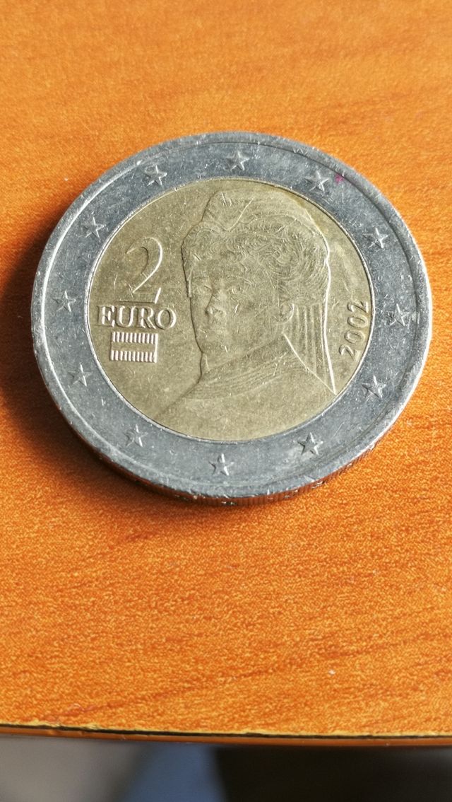 moneda dos euros.