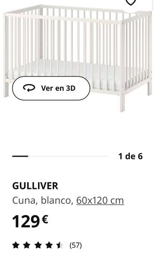 Cuna Ikea blanco