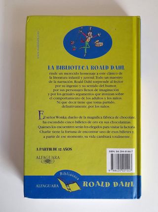Charlie y la Fábrica de Chocolate. Roald Dahl.