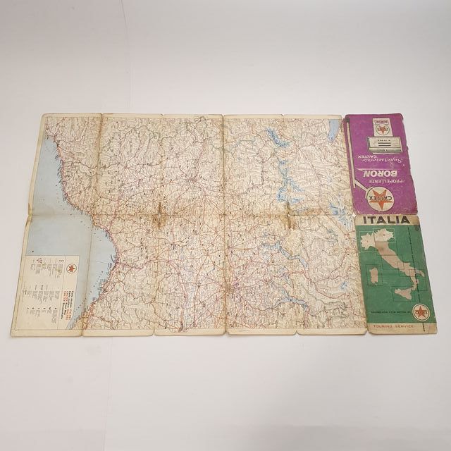 Cartina turistica autostradale italiana Caltex