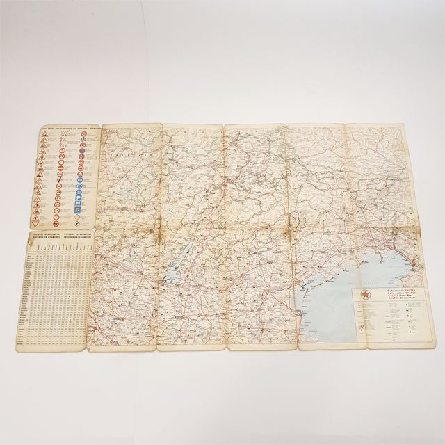 Cartina turistica autostradale italiana Caltex