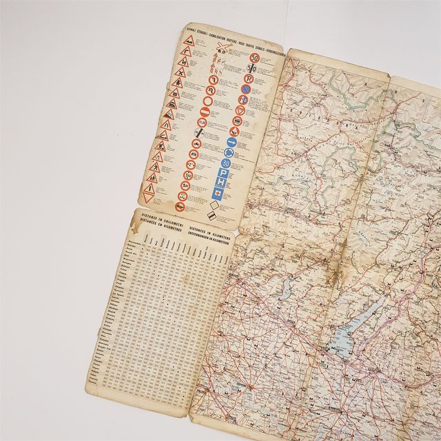 Cartina turistica autostradale italiana Caltex