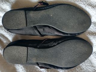 Gianfranco Pini ballerine 37 tessuto raso nero