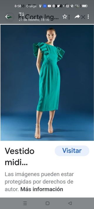 vestido ceremonia fiesta Marca Woman