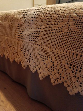 colcha ganchillo hecha a mano