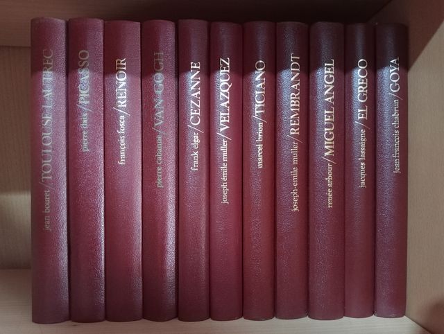 Libros de grandes artistas del mundo del arte.