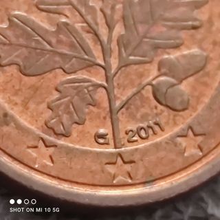 moneda de 1centimo de Alemania G 2011