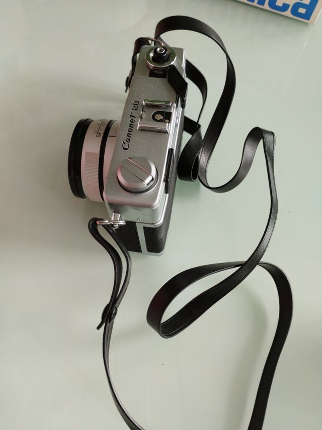 cámara canon antigua canonet 28