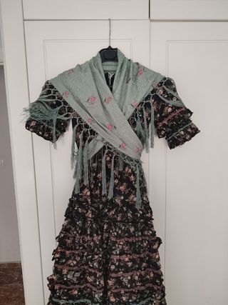 traje de flamenca 8-12 años perfecto 