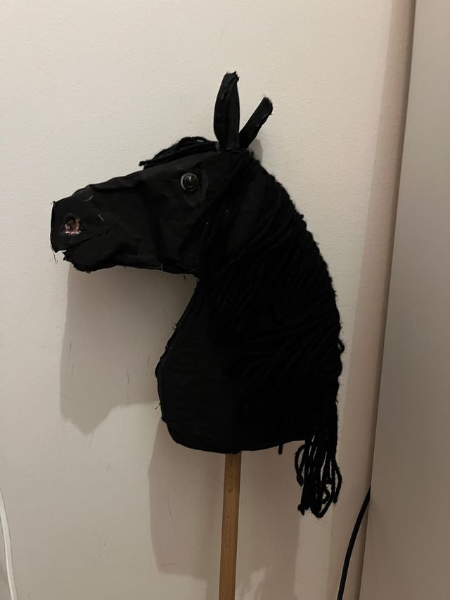 Hobby Horse nero fatto a mano