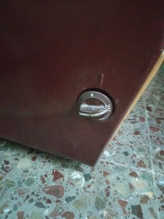 Estufa antigua de gas butano. Otsein.