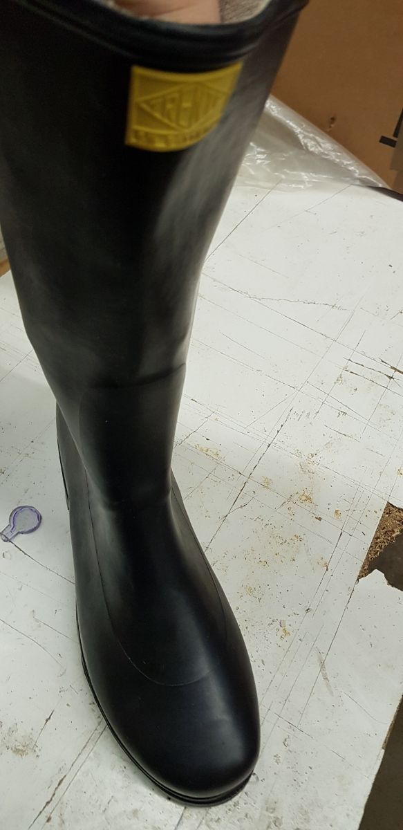 Stivali da lavoro gomma nera n.40