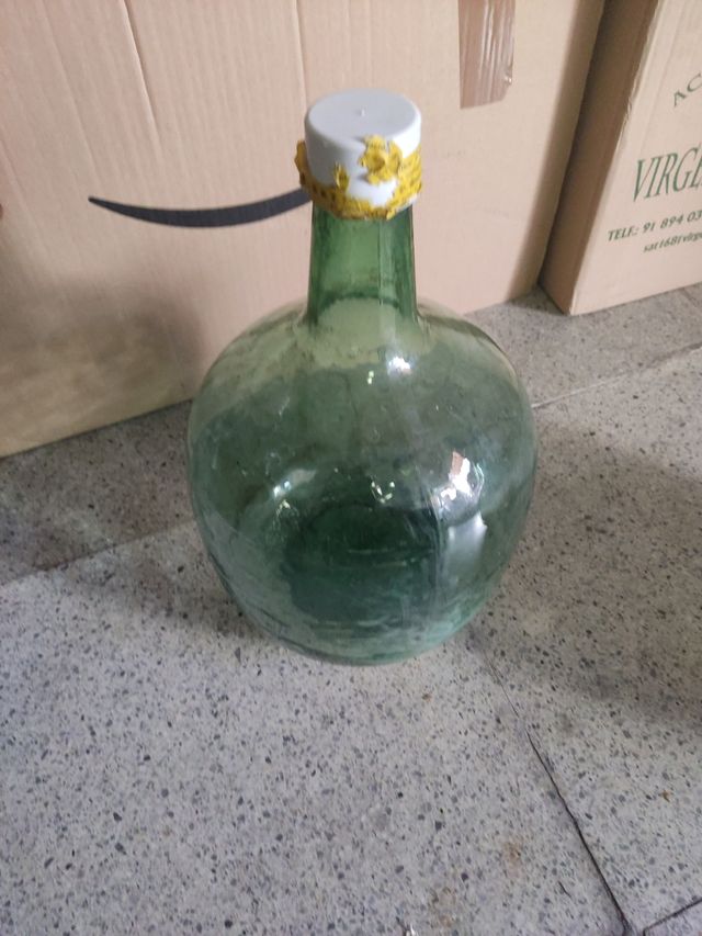 Damajuana de cristal