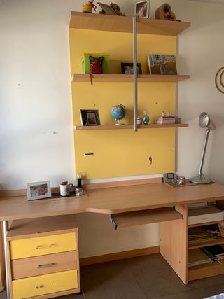 Dormitorio juvenil de roble y haya