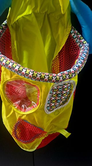 Bolsa para guardar juguetes baño.