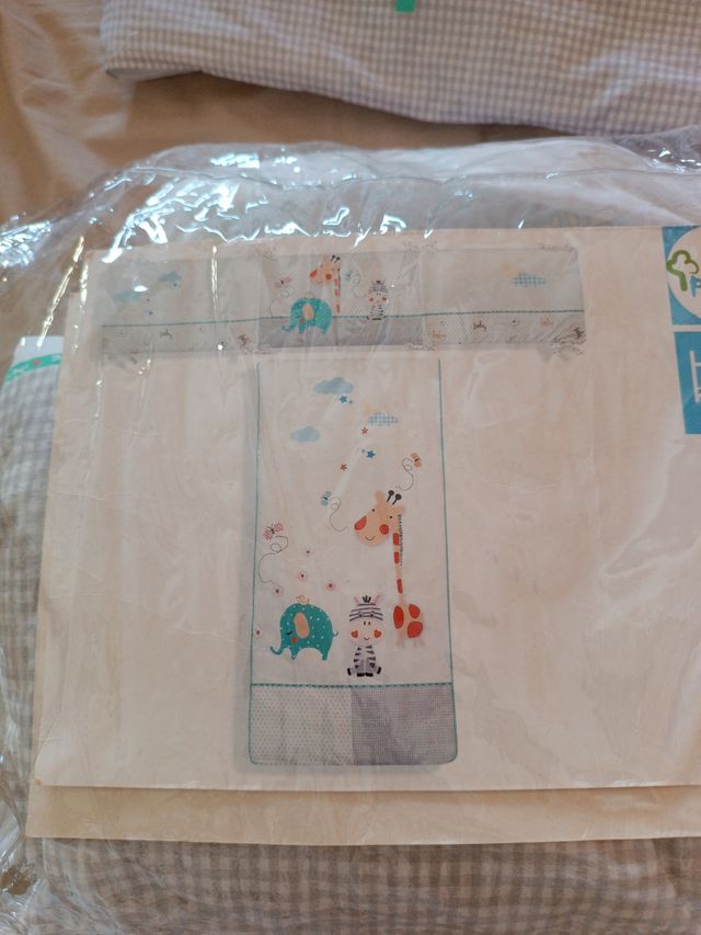 chichonera y edredon cuna