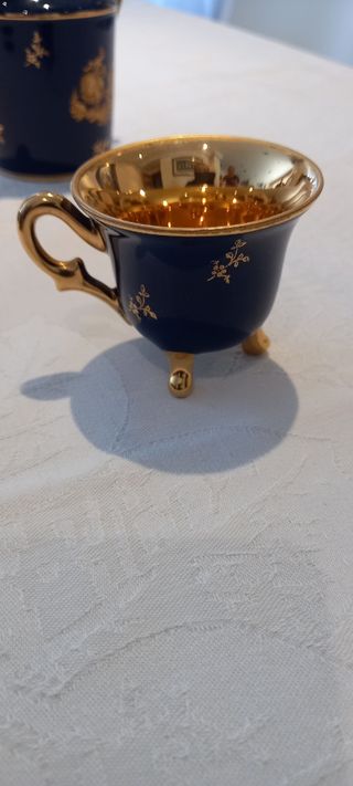 MAGNIFICO JUEGO DE CAFE DE PORCELANA DE LIMOGES
