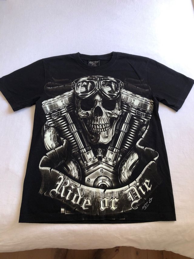 BLACK FRIDAY! Camiseta gótica rockera RIDE OR DIE