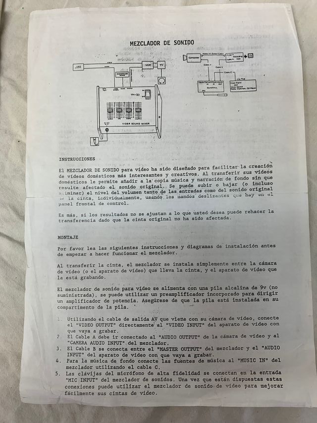 Mezclador de sonido analogico Sound Mixer