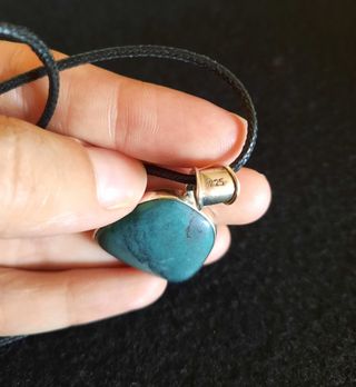 Colgante de Turquesa y Plata de Ley.
