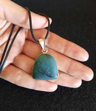 Colgante de Turquesa y Plata de Ley.