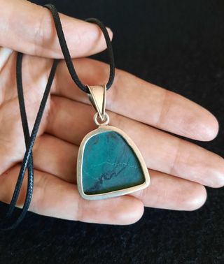 Colgante de Turquesa y Plata de Ley.