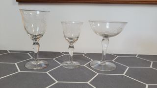 Juego de 38 copas vintage varios tamaños