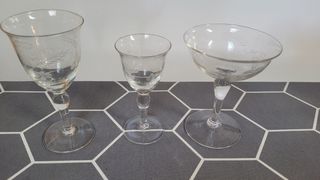 Juego de 38 copas vintage varios tamaños