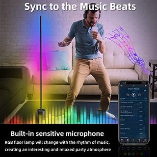 Lámpara de pie LED, Lamparas de pie para Salon RGB