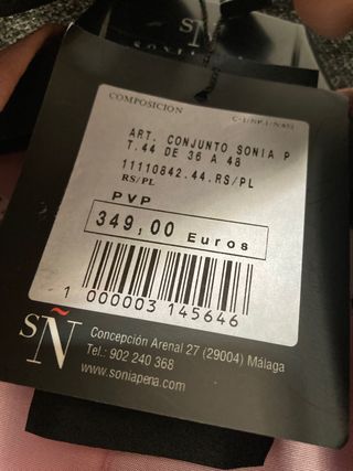 Traje fiesta Sonia Peña T44