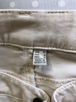 Vaquero Mango talla 38