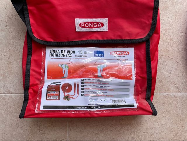 Línea de vida horizontal 15 m Ponsa
