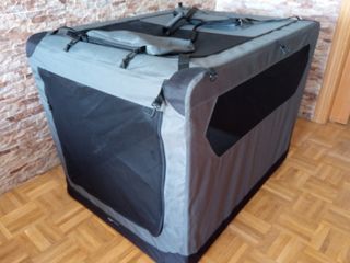 Caseta plegable y portátil para mascotas grandes n