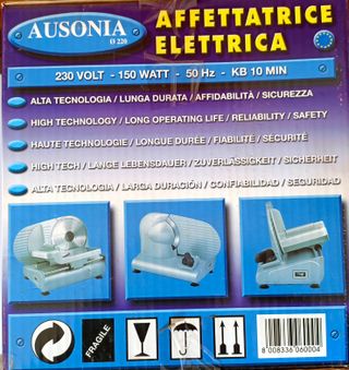 AFFETTATRICE ELETTRICA AUSONIA (lama temperata)